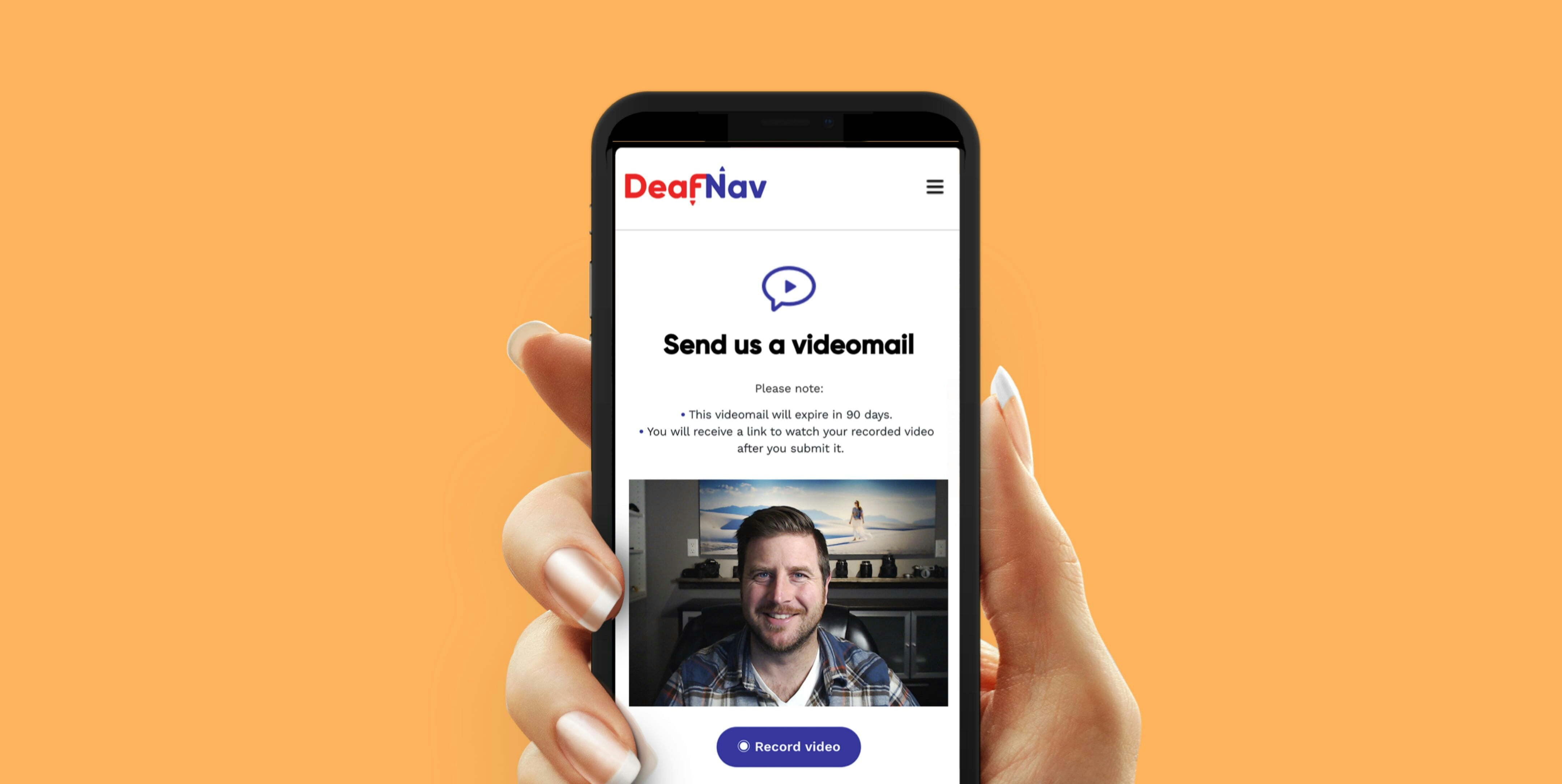 Deafnav mobile view