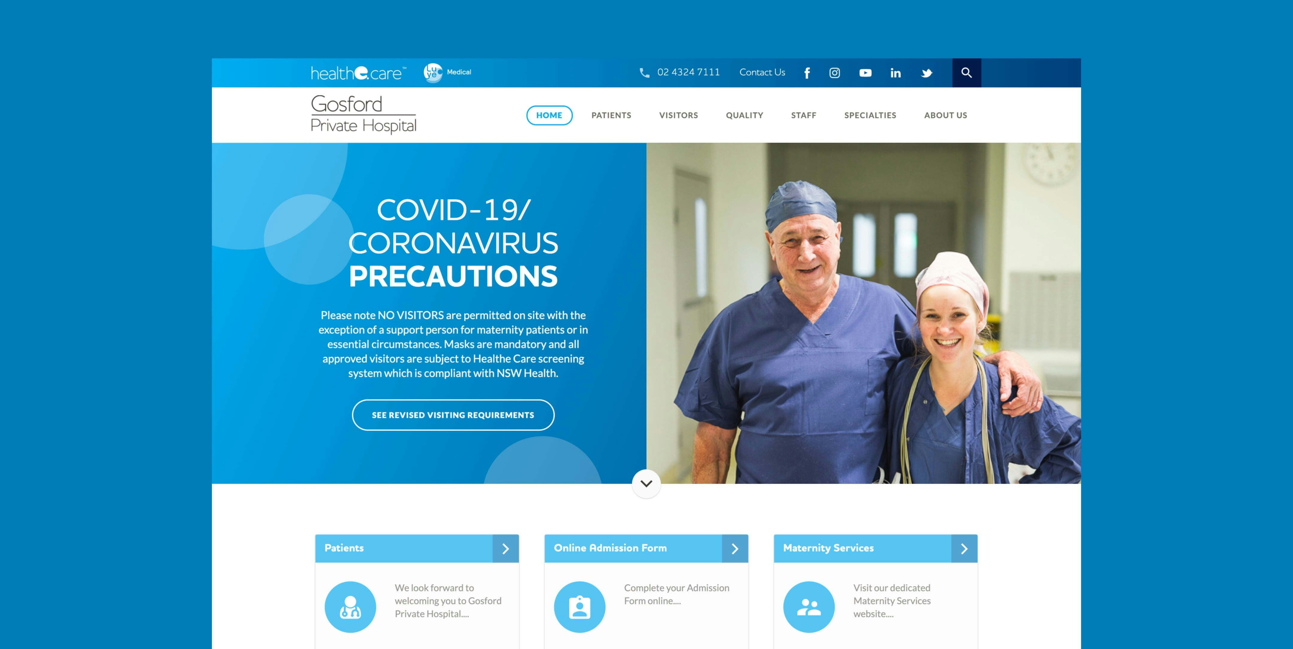 Healthe Care Australia project home page