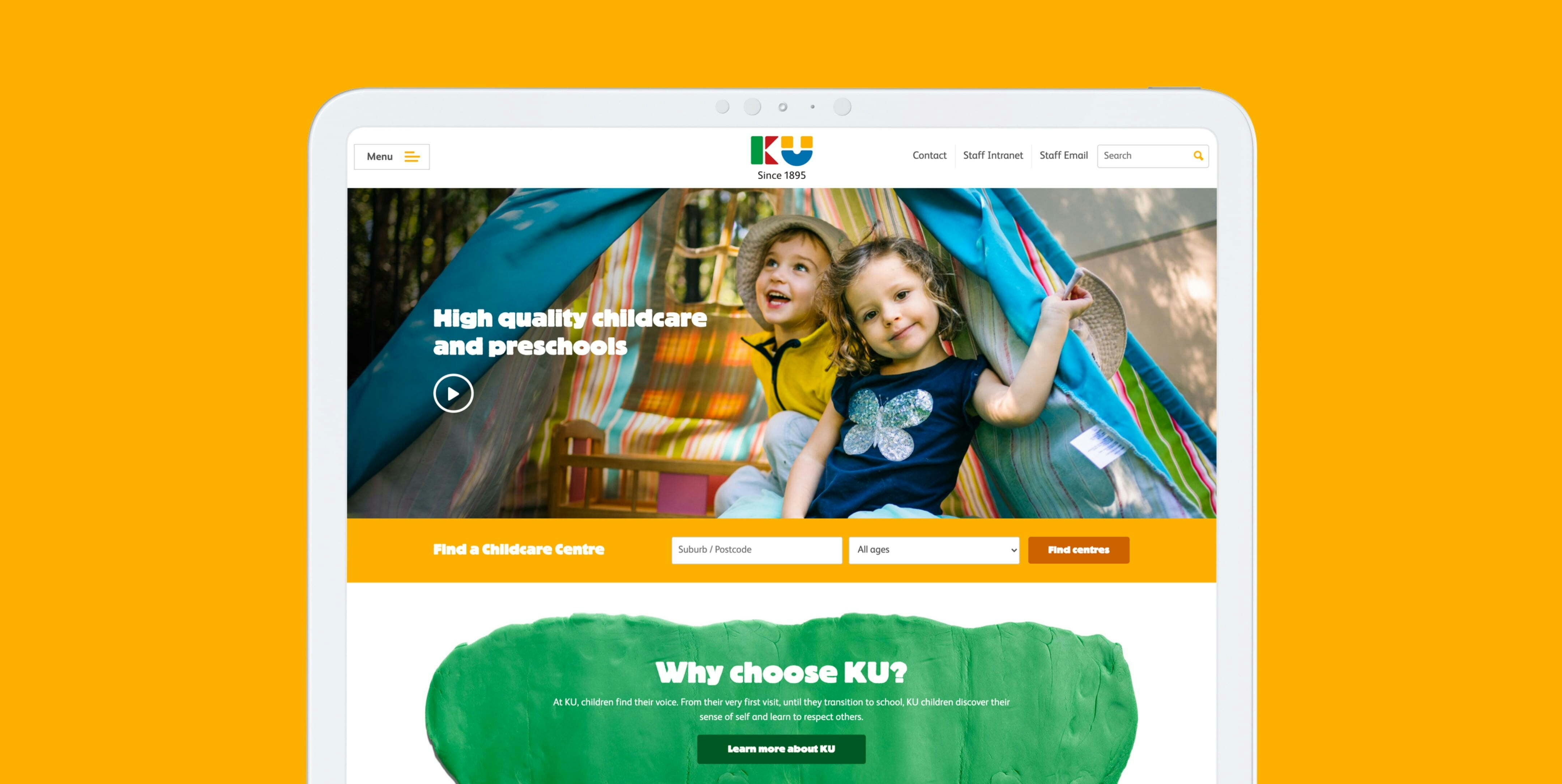 KU children's services updated design