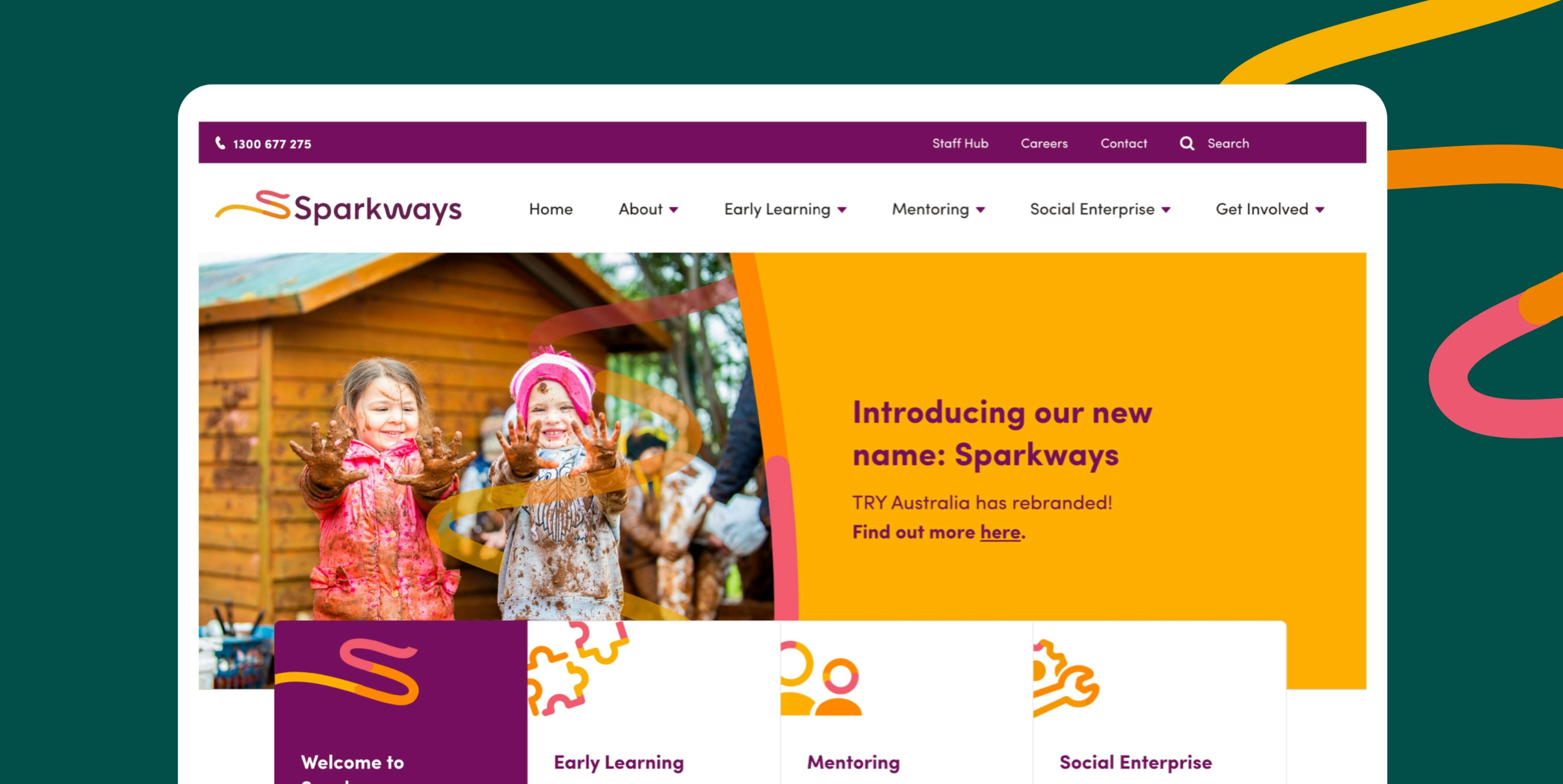 Sparkways desktop home page
